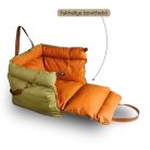 Prémium műbőr kutyaülés-magasító ágy